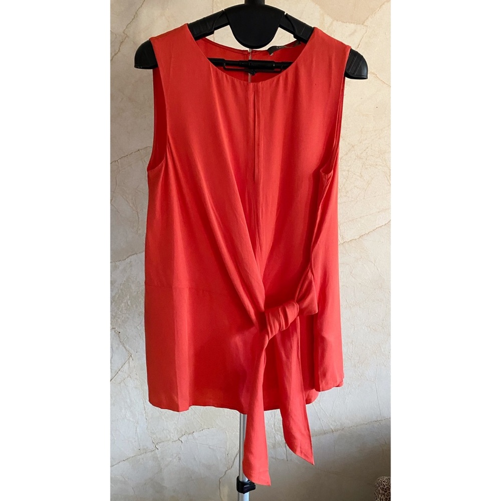 Oasis Sleeveless Top with Adjustable Tie Waist